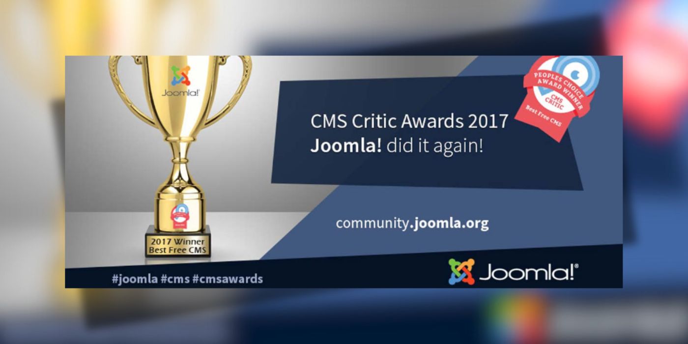 Είναι επίσημο! Το Joomla είναι το καλύτερο δωρεάν CMS! 