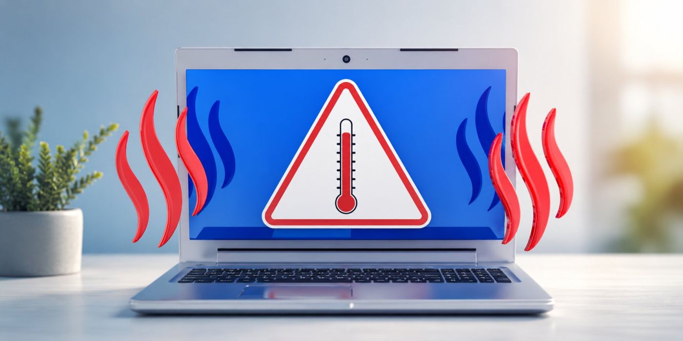 Laptop που ανεβάζει θερμοκρασία
